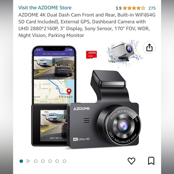 4k dual dash camera - Picture 1 of 2